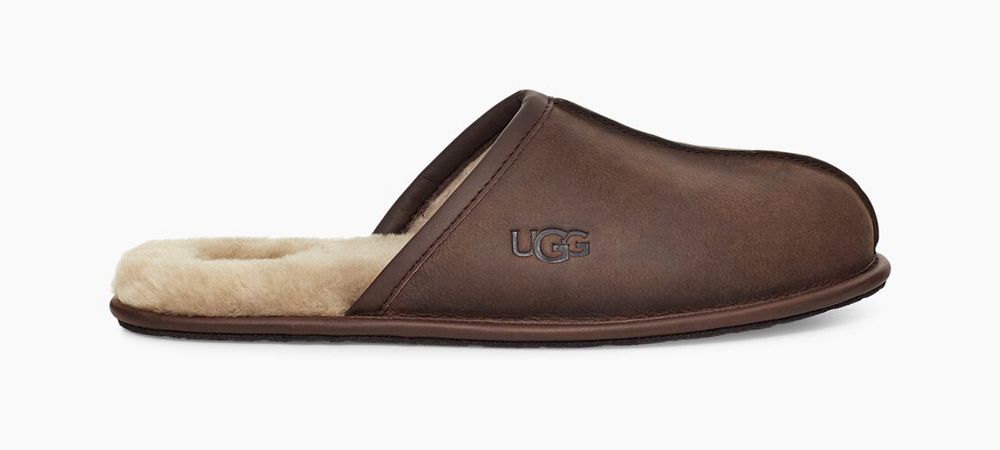 Ugg Slippers Canada - Ugg Men's Scuff Slip-On Chocolate